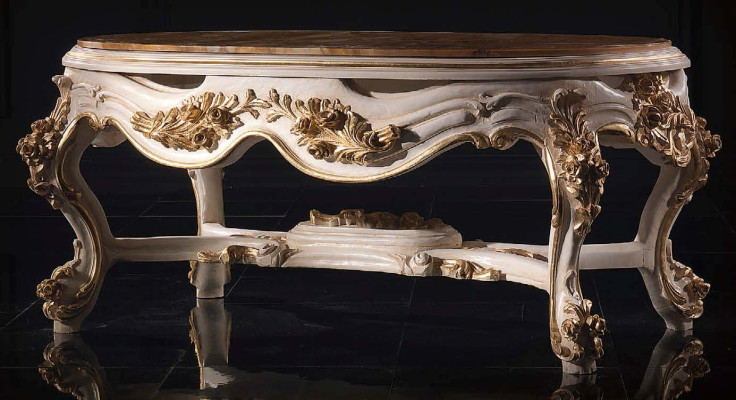 Tische Couchtisch Kaffee Wohnzimmer Tisch Italienische Möbel Barock Rokoko Neu
