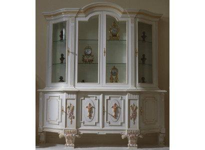 Vitrine Schrank Regal Wohnzimmer Bücherregal Holz Büroschrank Schränke Italien