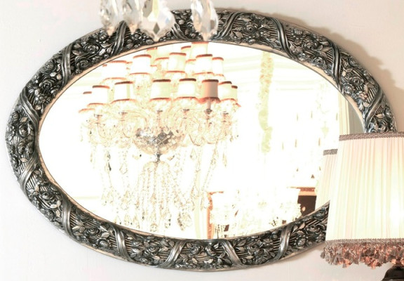 Spiegel Design Wandspiegel 140x90 cm Barock Rokoko Italienische Einrichtung Möbel