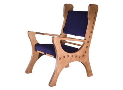 Esszimmer Stuhl 1 Sitzer Sessel Holz Luxus Klasse Barock Rokoko Design Möbel Neu