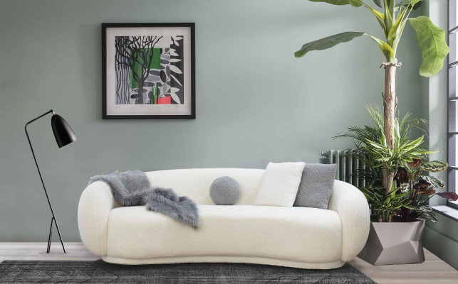Wohnzimmer Dreisitzer Couch Design Möbel Einrichtung Polster Couchen