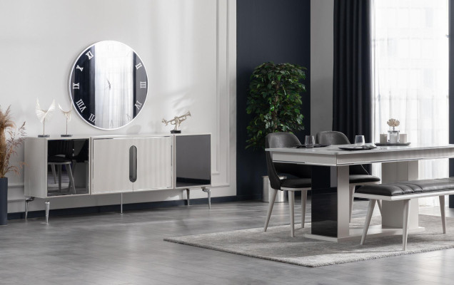 Esszimmer Stuhl Designer Polster Lounge Textil Stoff Luxus Modern