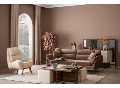 Wohnzimmer Sofagarnitur 31Sitzer Couchtisch Couch Garnitur Design Modern