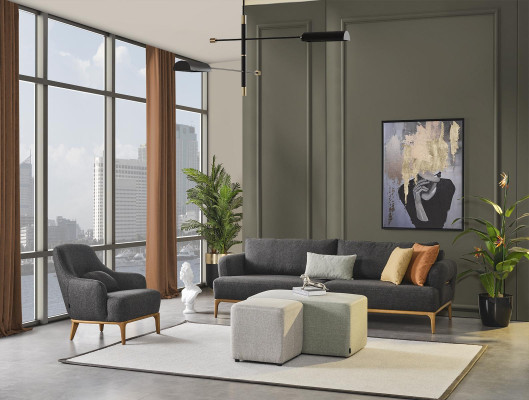 Sofa 4 Sitzer Luxus Design Couch Sofas Luxus Polster Möbel Modern 274cm