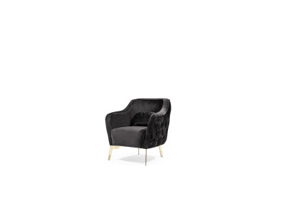 Wohnzimmer Sessel Polster Design Modern Sofas Textil Neu Luxus Schwarz