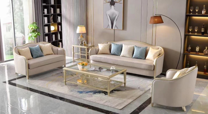 Set Design Sofas Sofagarnitur 3+2+1 Sitzer Couchen Stoff Modern Sofa