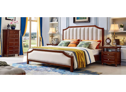 Bett 2x Nachttische 3 tlg. Schlafzimmer Set Design Klassisch Luxus