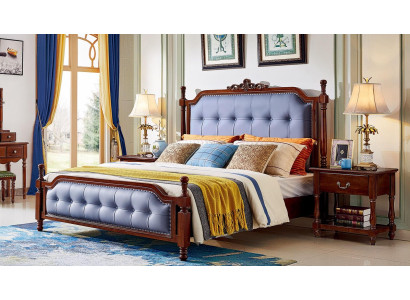 Schlafzimmer Bett Nachttisch Betten Garnitur Holz Bettrahmen Set 3tlg.