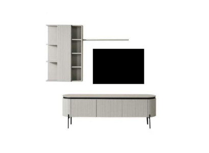 Perfekte Wohnzimmer Set Besteht aus TV-Lowboard und Wandschrank 2tlg.