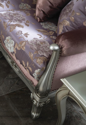 Sofa 3 Sitzer Lila Wohnzimmer Klassische Design Möbel Sofas Luxus Neu