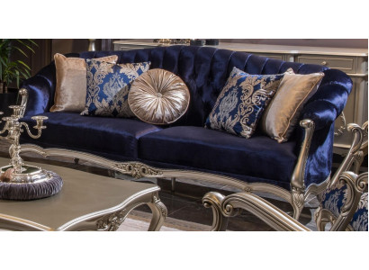 Polster Designer Möbel Dreisitzer Sofa 3 Sitzer Sofas Textil Couchen Neu