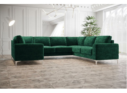Wohnlandschaft Polsterecke Sofa Couch Sofas Neu Wohnzimmer Samt Ecksofa U-Form