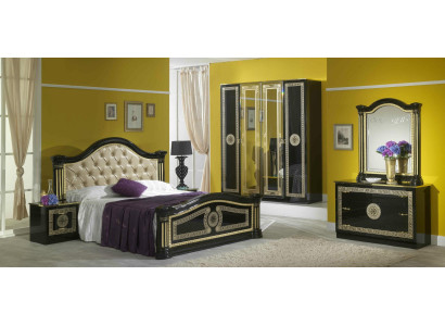 Schlafzimmer Set Stil Modern Bett Nachttisch Kommode Bett Möbel 6tlg. Gruppe neu