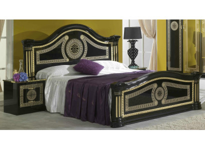 Design Schlafzimmer 3tlg. Bett Luxus 2x Nachttisch Klassischer Betten Set