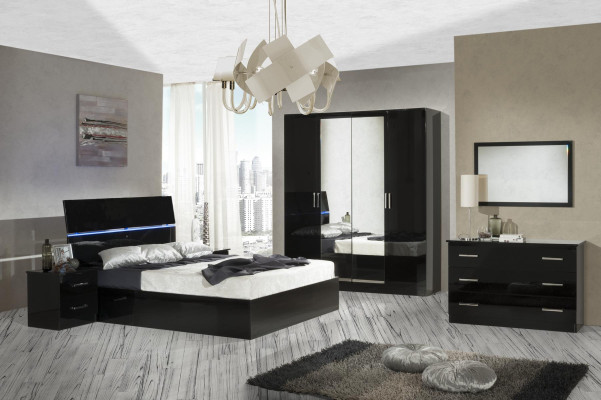 Luxus Kleider Schrank Designer Hochglanz Kleiderschränke Möbel Wohnen Holz Neu