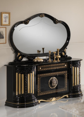 Designer Kommode Anrichte Side Low Board Schrank Wohn Zimmer Regal Luxus