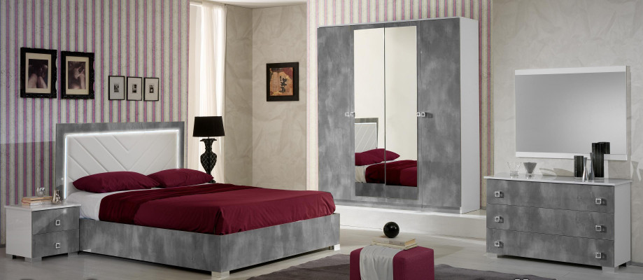 Design Schlafzimmer 3tlg. Bett 2x Nachttisch Klassischer Luxus Betten Set Möbel