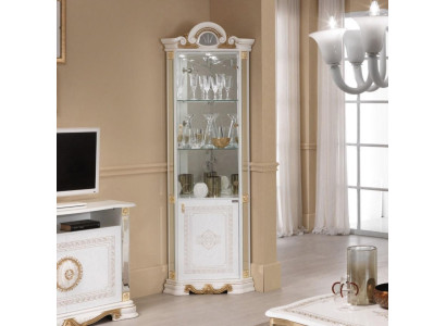 Weisse Eckvitrine Glasschrank Vitrinen Schränke Regal Italienische Möbel