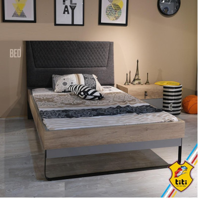 Bett Jugendzimmer Kinderzimmer Design Möbel Betten Schlafzimmer Braun