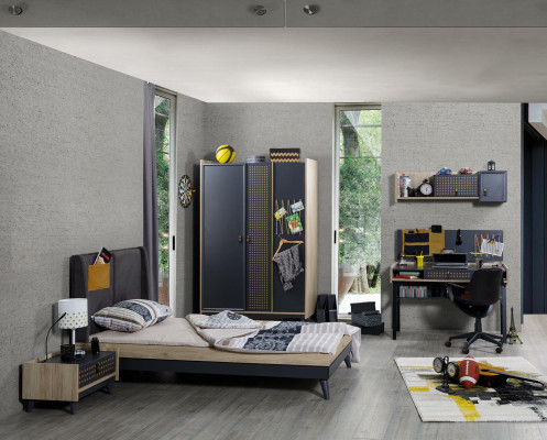 Schlafzimmer Kleiderschrank Design Jugend Kleiderschränke Blau Möbel Neu