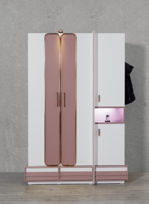 Kinderzimmer Jugendzimmer Holz Schrank Kinderschrank 4 türiger Weiß