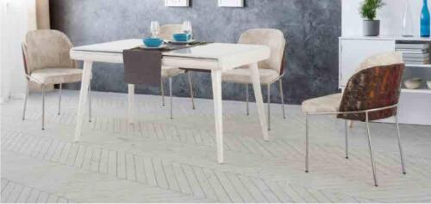 Modern Essgruppe Möbel Esszimmer Set Garnitur Sitz Esstisch Polster 5tlg.