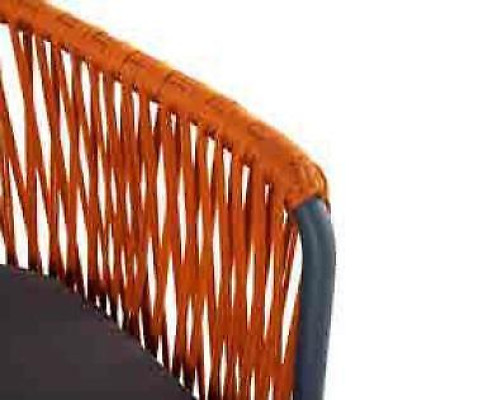 Orange Garten Sitzmöbel Sofagarnitur Zweisitzer Sessel Couchtisch Set