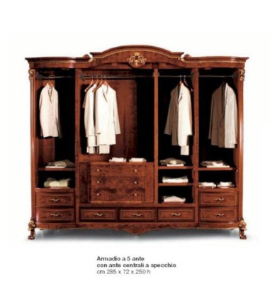 Kleiderschrank Schränke Schlafzimmer Holz Möbel Schrank Braun Groß