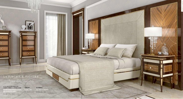 Kommode Luxus Schränke Kommoden Holz Möbel Braun Schlafzimmer  Set 2tlg
