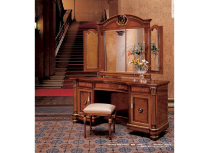 Eleganter Schminktisch mit Spiegel – Luxuriöses Frisiertisch-Set Schlafzimmer