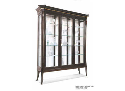 Luxus Vitrine Schränke Vitrinen Schrank Wohnzimmer Holz Schwarz Glas