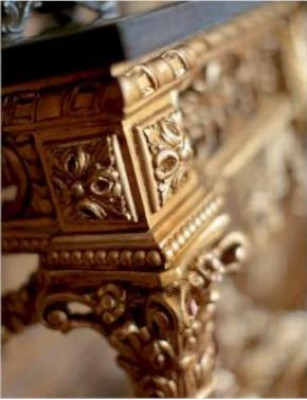 Gruppe Konsole Spiegel Schminktische Gold Barock Tisch Schlafzimmer