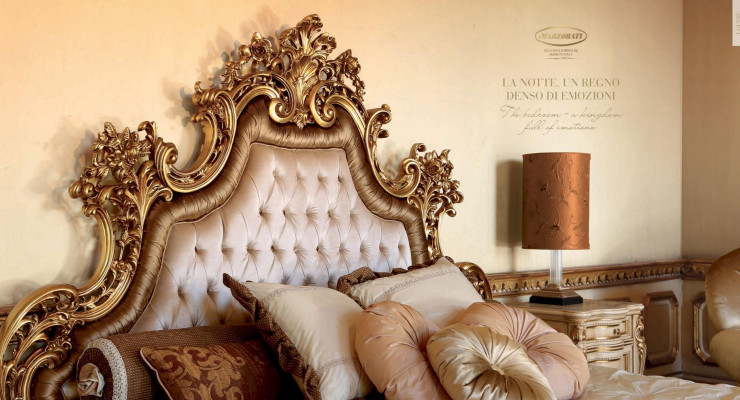 Chesterfield Doppelbett Bett Stoff Betten Bettrahmen Holz Barock Stil