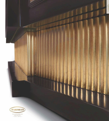 Vitrine Schränke Vitrinen Luxus Schrank Wohnzimmer Holz Schwarz Gold