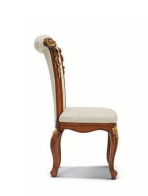 Essgruppe Essecke Esszimmer Esstisch Stuhl Garnitur Braun Barock Gold Set 5tlg 
