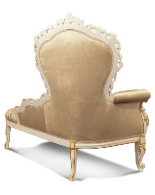 Chaiselounge Liege Chaise Chesterfield Couch Beige Lounge Sitz Polster
