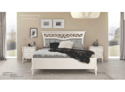 Bett Doppelbett Bettgestelle Bettrahmen Schlafzimmer Luxus Weiß Holz