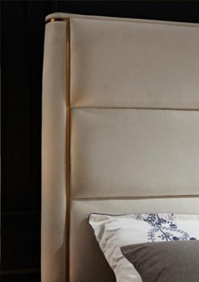 Luxus Schlafzimmer Bett Polster Design Doppel Hotel Betten Hotel Möbel Samt Neu
