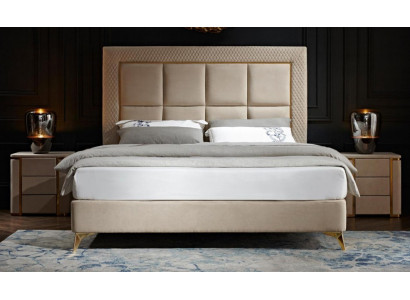 Bett 2x Nachttisch 3tlg. Schlafzimmer Set Design Luxus Schlafzimmer Komplett Neu