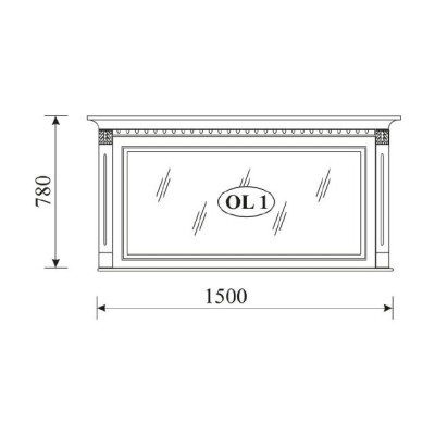  Klassischer Designer Spiegel Wandspiegel mit echten Holz Rahmen Kolonial Stil 