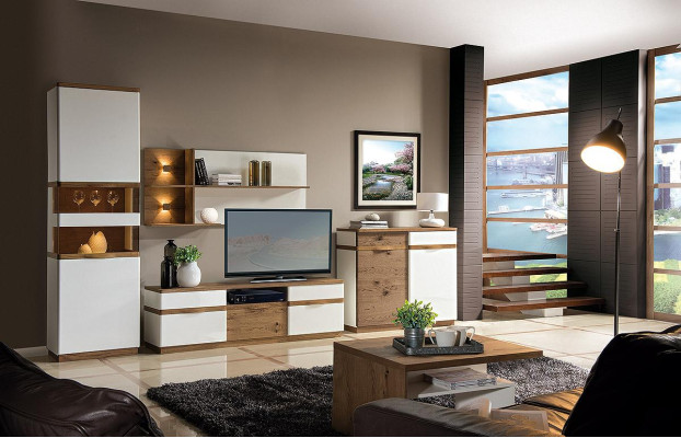 Klassische Schrank Bücherschrank Bücherregal Vitrine Vitrinenschrank Glasschrank 