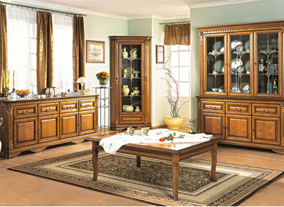  Klassische Vitrine Vitrinenschrank Vitrinen Glasschrank Schrank Kolonial OW 1-2 