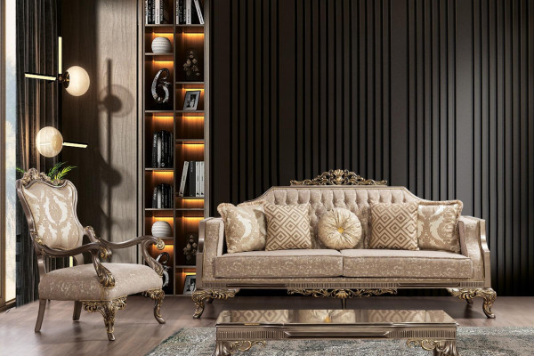 Holz Tisch Möbel Couchtische Klassische Holztische Barock Tische 119x79