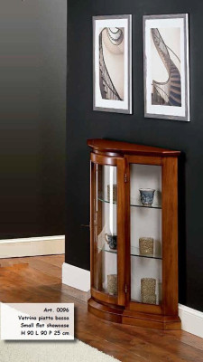 Vitrinen Glas Schrank Braun Vitrine Wohnzimmer Holz Anrichte Luxus Möbel Neu
