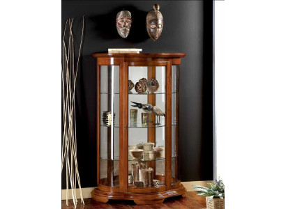 Luxus Holz Vitrine Anrichte Design Schränke Braun Italienische Möbel Schrank Neu