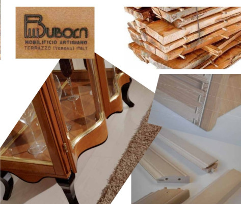 Luxus Holz Vitrine Anrichte Design Schränke Braun Italienische Möbel Neu Schrank