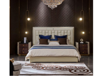 Bett Schlafzimmer Design Betten Nachttische Luxus Möbel 3tlg. Garnitur