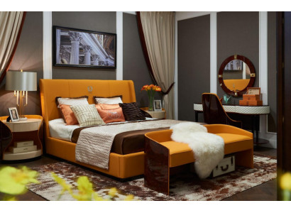 Luxus Schlafzimmer Doppelbett Bett 180x200cm Leder Neu Hotel Betten