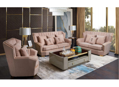 Luxus Möbel Sofagarnitur Couch Sofa Polster 321 Sitzer Couchtisch Couchen