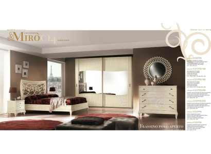 Schlafzimmer Bett Nachttisch Kleiderschrank Kommode Spiegel Gruppe Neu Set 6tlg.